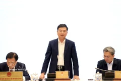 Le vice-gouverneur de la Banque d’État du Vietnam (BEV), Pham Thanh Ha, s'exprime. Photo : VNA