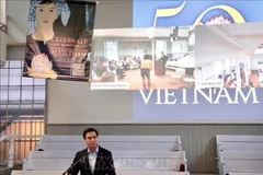 L’ambassadeur Dang Hoang Giang, chef de la Mission permanente du Vietnam auprès des Nations Unies, s'exprime lors de l'événement. Photo : VNA