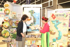 Le stand du Vietnam à la Foire du livre de Hong Kong. Photo : VNA