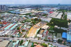 La ville de Di An (Binh Duong) vue d'en haut. Photo : VNA