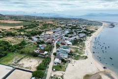 Le hameau de Vinh Truong, commune de Phuoc Dinh, district de Thuan Nam, province de Ninh Thuan (Centre), se trouve dans la zone désignée pour le projet de centrale nucléaire de Ninh Thuân. Photo : VNA 