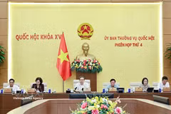 Le président de l'AN Tran Thanh Man s'exprime. Photo: VNA