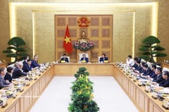 Le matin du 13 mai 2025, à Hanoï, le Premier ministre Pham Minh Chinh a rencontré des représentants d'entreprises américaines en activité au Vietnam. (Photo : VNA)