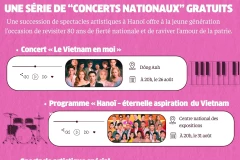 Une série de “concerts nationaux” gratuits
