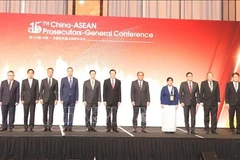 Délégués à la 15ᵉ Conférence des procureurs généraux des pays de l’ASEAN et de la Chine. Photo : VNA