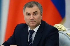 Le président de la Douma d'État de l'Assemblée fédérale de la Fédération de Russie, Vyacheslav Volodine. Photo: Sputnik/VNA