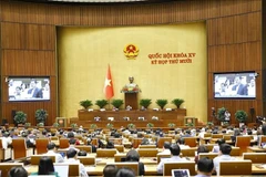 Panorama d'une séance de la 10e session de l'Assemblée nationale. Photo : VNA