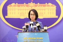 La porte-parole du ministère des Affaires étrangères Pham Thu Hang. Photo: VNA