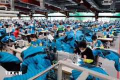 En 2025, le secteur de textile-habillement vietnamien devrait atteindre 46 milliards de dollars d’exportations, en hausse de 5,6 % sur un an. Photo : VNA
