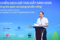 Le vice-ministre de l’Agriculture et de l’Environnement, Le Cong Thanh, s'exprime lors de l'événement. Photo : VNA,