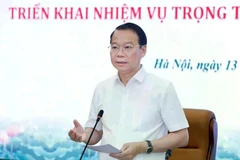 Le ministre de l'Agriculture et de l'Environnement, Dô Duc Duy prend la parole. Photo : Khuong Trung