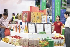 Le stand des produits OCOP de Hanoï. Photo: VNA