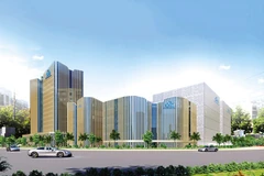 Les entreprises nationales investissent massivement dans les centres de données. Sur la photo : Perspective du projet de centre de données hyperscale CMC du groupe CMC à Hô-Chi-Minh-Ville. Photo: baodautu.vn