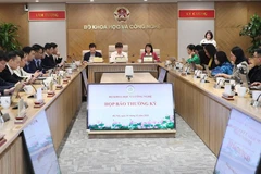 Lors du point de presse régulier du ministère des Sciences et des Technologies, le 1er décembre. Photo : baochinhphu.vn