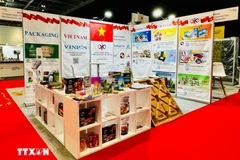 Le stand vietnamien à la London Packaging Week. Photo: VNA