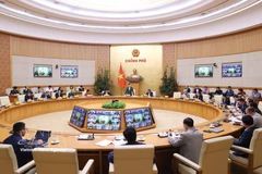 Lors de la réunion. Photo : VNA