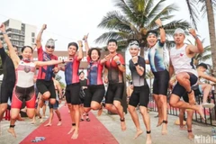 Plus de 3 500 triathlètes à Dà Nang pour l'IRONMAN 70.3 Vietnam 2025. Photo : nhandan.vn