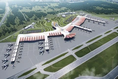 Maquette de l'aéroport de Phu Quoc. Photo : Sun Group
