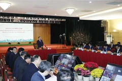 Lors de la séance de travail. Photo : VNA