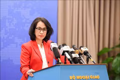 La porte-parole du ministère vietnamien des Affaires étrangères, Pham Thu Hang. Photo: VNA