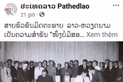 L'article a été publié sur la page Facebook officielle de Pathet Lao. Photo: capture d'écran