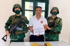 Luong Van Thoi (né en 1997), résidant dans le village de Tan Tien, commune de Chieu Luu, province de Nghe An, a été arrêté. Photo : VNA