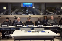 Nguyen Hoang Nguyen, chargé d’affaires a.i de la Mission permanente du Vietnam auprès de l’ONU, s'exprime lors de l'événement. Photo : VNA