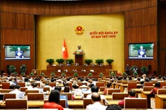 Lors de la 9e séance de l'Assemblée nationale de la 15e législature. Photo : VNA