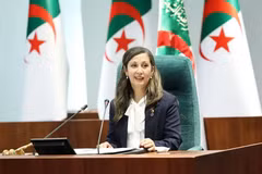 Khalida Boufedeche, présidente de l'Assemblée populaire nationale (chambre basse) du Parlement algérien. Photo : APS.DZ