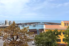 Un coin de Sunset Town, à Phu Quôc. Photo : VNA