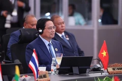 Le Premier ministre Pham Minh Chinh s'exprime au 2e Sommet ASEAN-CCG, le 27 mai, à Kuala Lumpur. Photo : VNA