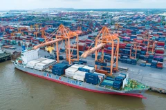 Au port de Hai Phong. Photo: VNA