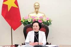 La vice-Première ministre Pham Thi Thanh Trà s'exprime. Photo: VNA