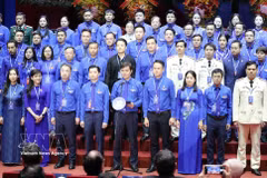 Les membres du Comité exécutif, du Comité permanent et du Secrétariat de l'Union de la jeunesse communiste Ho Chi Minh, pour le 13e mandat (2026-2031). Photo : VNA