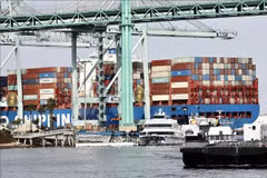 Port de fret à Bangkok, Thaïlande, le 3 avril 2025. Photo: Reuters/VNA