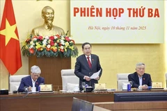 Le président de l'Assemblée nationale (AN) Trân Thanh Mân s'exprime. Photo: VNA