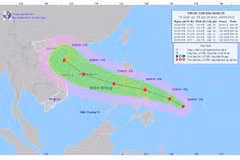 Localisation et direction de la tempête Bualoi. Photo : Centre national de prévision hydrométéorologique