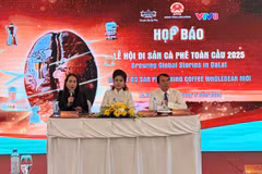 Conférence de presse annonçant le Festival mondial du patrimoine du café 2025. Photo: VNA