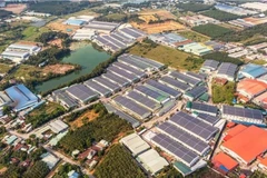 Espace vert dans un parc industriel du district de Bac Tan Uyen, province de Binh Duong. Photo: VNA