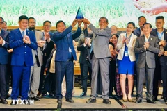 Le riz Ông Cua ST25 du Vietnam a remporté pour la troisième fois le concours "Meilleur riz du monde", lors de la 17ᵉ Conférence mondiale sur riz à Phnom Penh. Photo : Vietnamplus