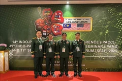 La délégation de haut rang de l'Armée populaire vietnamienne participe à l'IPACC-14. Photo : VNA