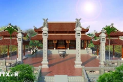 Maquette de la Maison commémorative du Président Ho Chi Minh sur le site historique de la colline E2. Photo : VNA