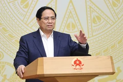 Le Premier ministre Pham Minh Chinh s'exprime. Photo: VNA