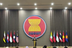 Le président du Timor-Leste, José Ramos Horta, s'exprime au Secrétariat de l'ASEAN. Photo : VNA
