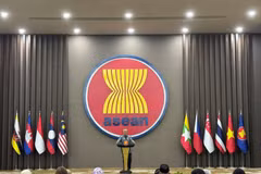 Le président du Timor-Leste, José Ramos Horta, s'exprime au Secrétariat de l'ASEAN. Photo : VNA