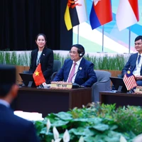 Le Premier ministre Pham Minh Chinh au dialogue des dirigeants de l’ASEAN et la jeunesse de la région. Photo: VNA
