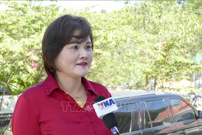 Pham Thi Minh Huong, vice-présidente de l’Association des entrepreneurs vietnamiens à l’étranger. Photo : VNA