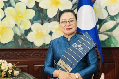 L'ambassadrice du Laos au Vietnam, Khamphao Ernthavanh. Photo: VNA