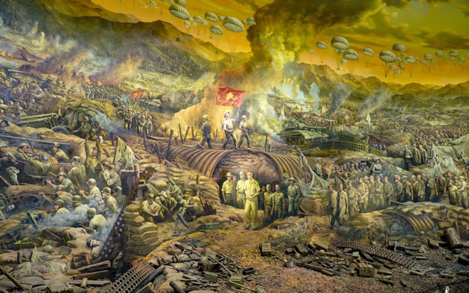 Le tableau panoramique de la campagne militaire de Diên Biên Phu. Photo : VNA 095236-afp1.jpg