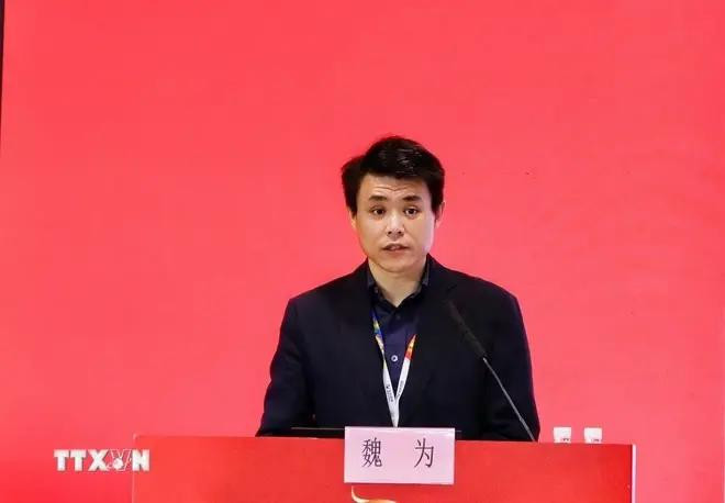 Le journaliste Weiwei du China Media Group. Photo . VNA journaliste chinois.webp